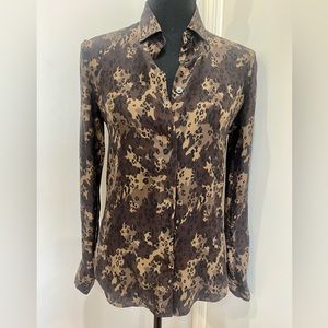CARINE ROITFELD X UNIQLO SILK BlOUSE